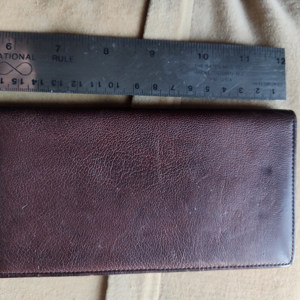 Buxton Buffalo Calf Leather Brown  Wallet Card Holder